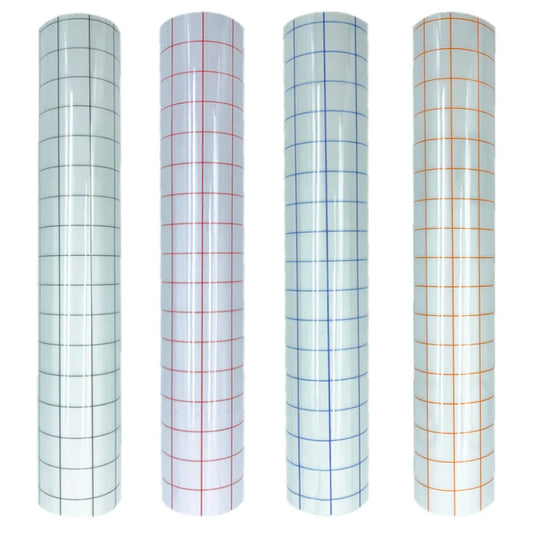 Clear Vinyl Transfer Paper Tape with Alignment Grid | Application Tape for Vinyl Decals