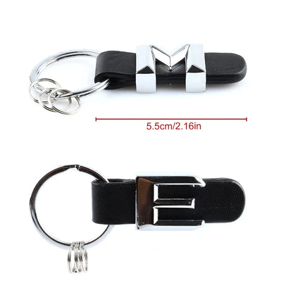 DSYCAR 3D Car Key Chain Metal Letter Leather Strap Keychain | Premium Key Ring for Mercedes
