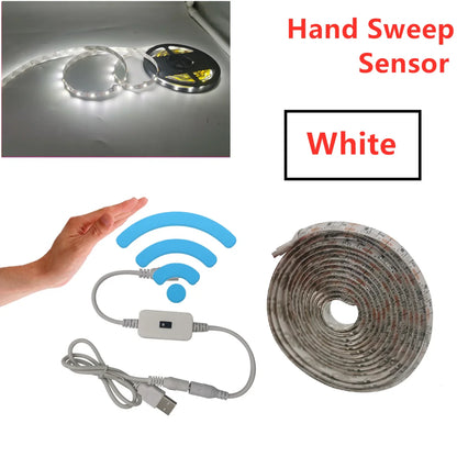 USB Motion Sensor LED Strip Light | Hand Wave Control for TV Kitchen