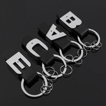 DSYCAR 3D Car Key Chain Metal Letter Leather Strap Keychain | Premium Key Ring for Mercedes
