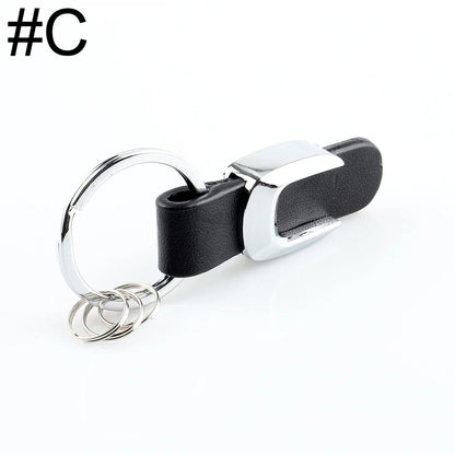 DSYCAR 3D Car Key Chain Metal Letter Leather Strap Keychain | Premium Key Ring for Mercedes
