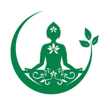 Buddha Chakra Peace Love Good Vibes Vinyl Sticker | Zentangle Mandala Laptop Decal