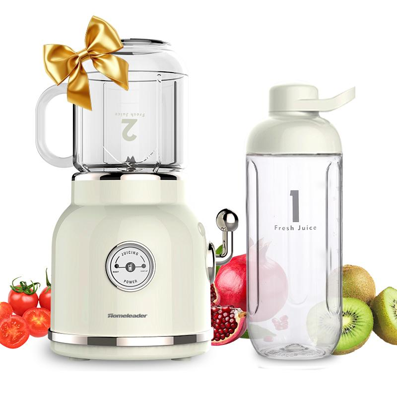 Homeleader Pink Smoothie Blender - Personal Blender for Shakes & Smoothies with 6 Sharp Blades, 21Oz Travel Cup & Lids