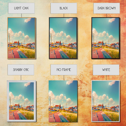 Italian Seaside Village, Cool Beach House Art, Lakehouse Wall Decor, 3 Piece Canvas Decor, 3 Piece Wall Art, Ready To Hang Canvas Prints
