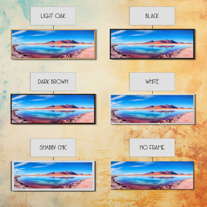 Panoramic Print of Laguna Colorada Salt Flats, Extra Large Wall Art, Panoramic Wall Art, Panoramic Landscape Print, Landscape Photography