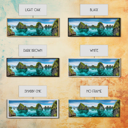 Panoramic Print of Raja Ampat Islands Indonesia Extra Large Wall Art, Panoramic Wall Art, Panoramic Landscape Print, Landscape Photography