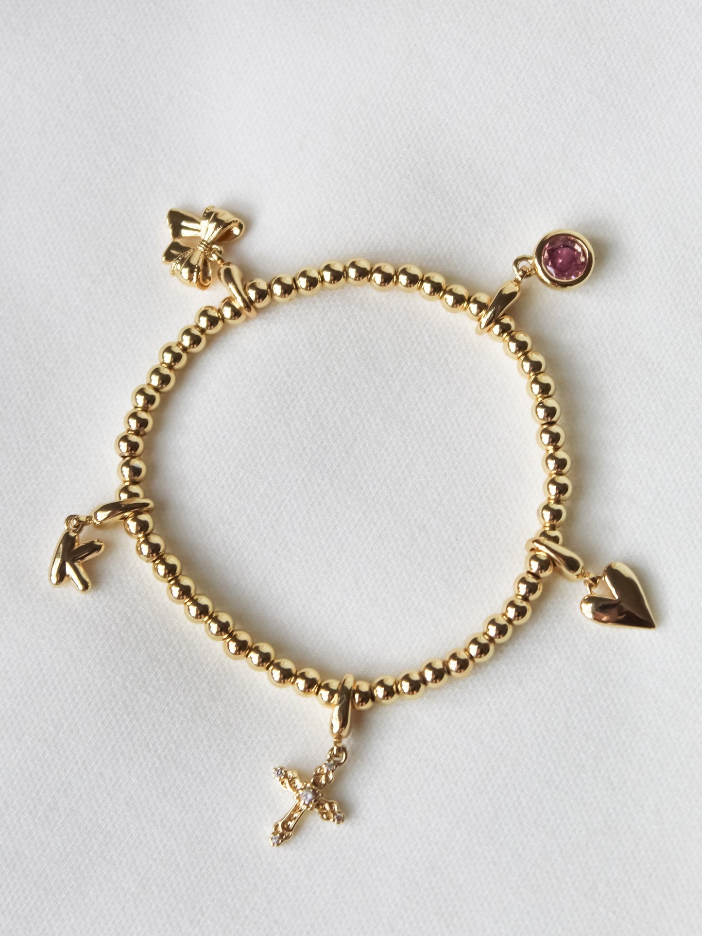 Silver Stretch Bead Bracelet