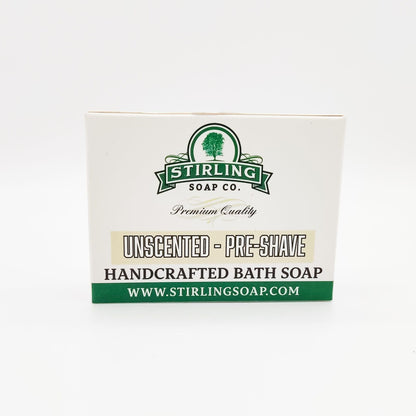 Stirling Soap Co. Unscented - Pre-Shave Bath Soap 5.5 Oz