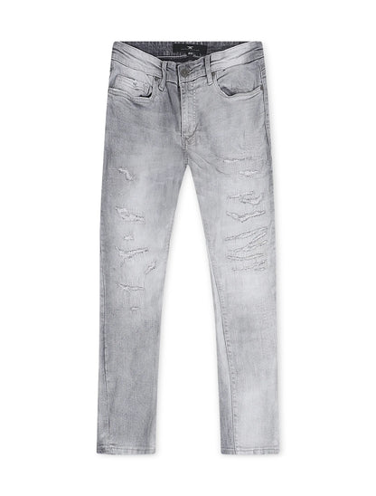 Jordan Craig  Rip and Repair Skinny Fit Jeans - Arctic Grey