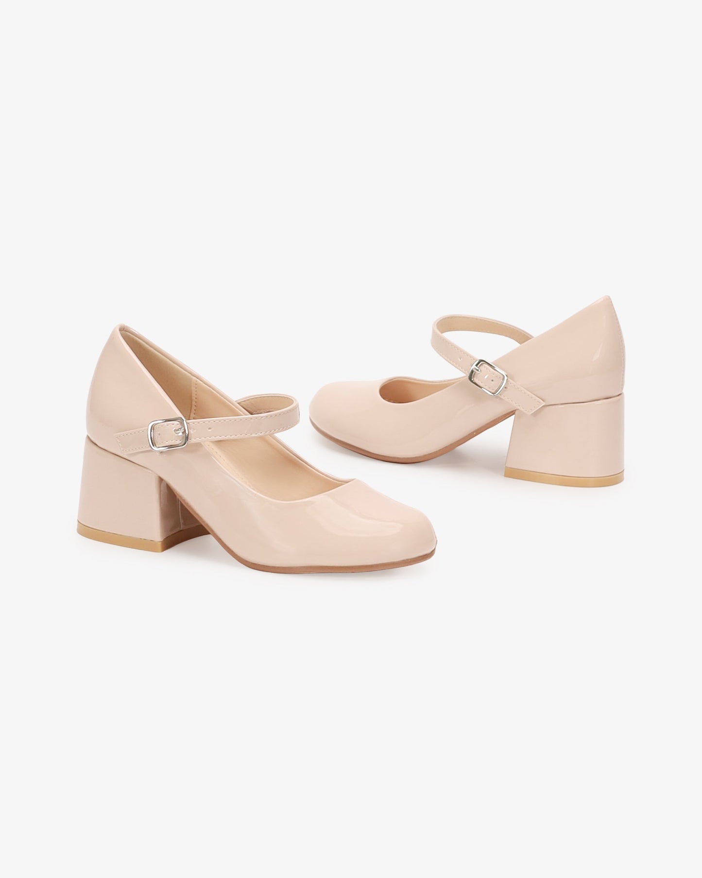 Patent Mary Jane Girls Block Heel