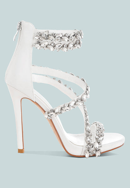 Korna Diamante Embellished Stiletto Heel Sandals