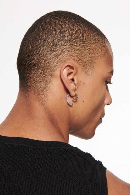 Luna Mini Pave Earrings