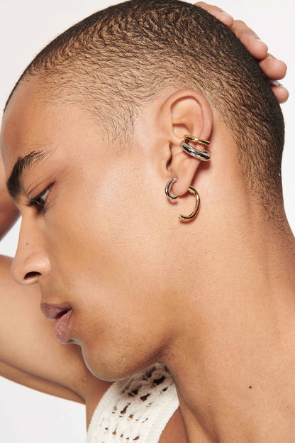 Luna Mini Earrings (Two-Tone)