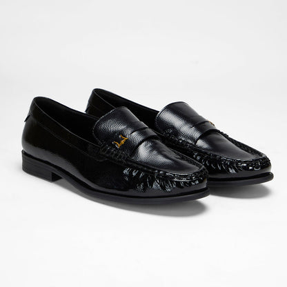 Loyal West LEATHER LOAFERS - BLACK