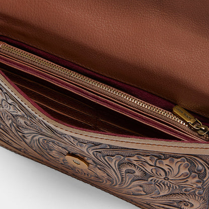 Loyal West The LW On The Go Mini Chain Bag- In Handtooled Leather