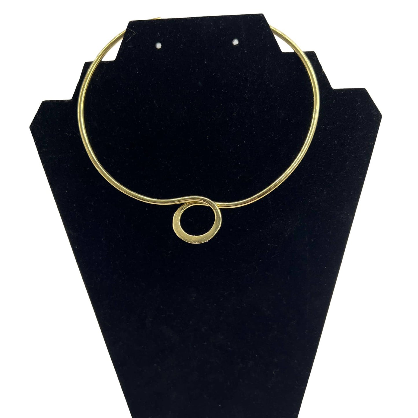 Geometric Circle Brass Collar Necklace for Women | Leo