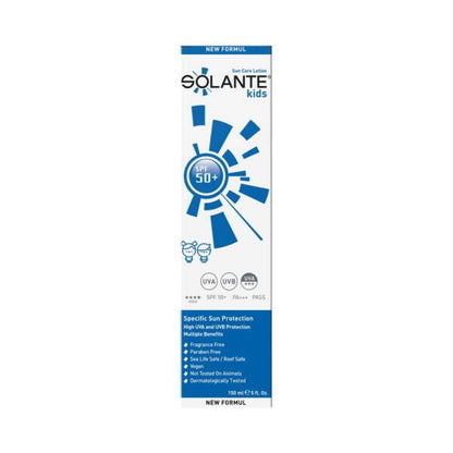 Solante Kids Spf50+ Sunscreen Lotion for Children - Reef-Safe, Vegan, Hypoallergenic - 5.07 fl oz