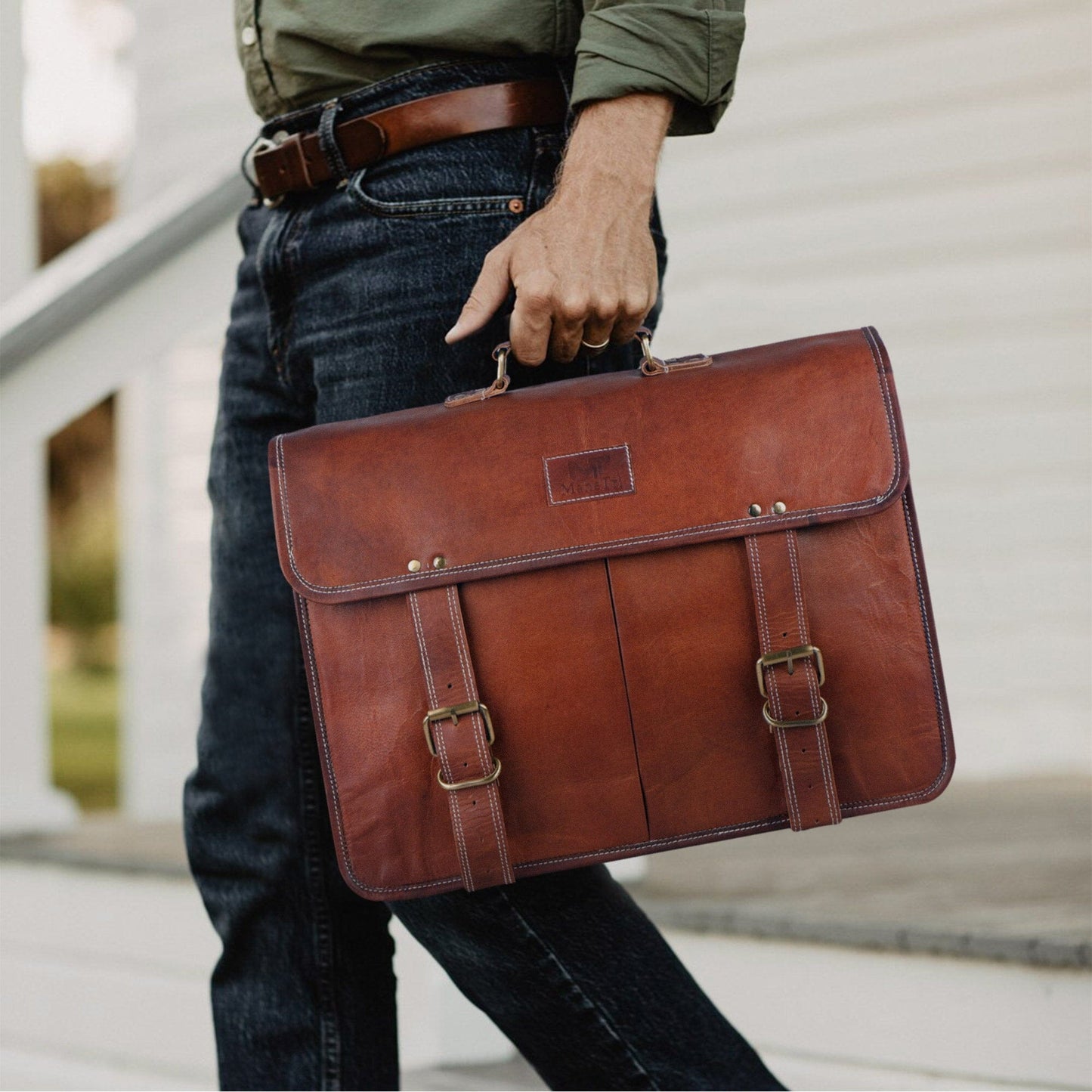 Exotic Large Messenger Bag