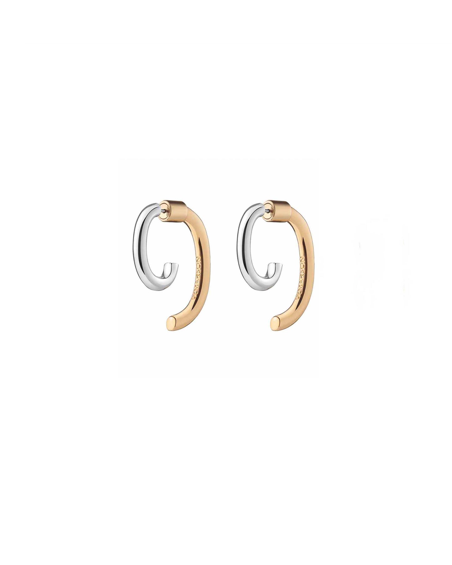 Luna Mini Earrings (Two-Tone)