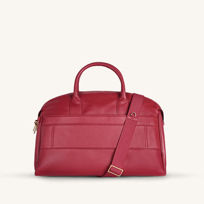 Mira & Moss Athena Duffel - Garnet Red