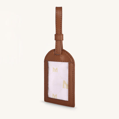 Alexis Travel Tag - Tan