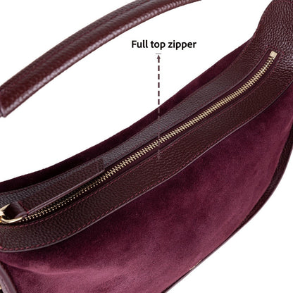 Dolcezza Women’s Suede Leather Bag – Suede Leather Women’s Tote & Shoulder Bag for Everyday Elegance | Minimal & Handcrafted