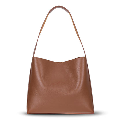 Stella Leather Women’s Tote Bag – Genuine Leather Shoulder Bag for Everyday Elegance | Minimal & Handcrafted