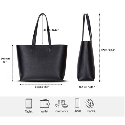 Solea Women’s Leather Bag – Genuine Leather Women’s Tote Shoulder Bag for Everyday Use | Minimal & Handcrafted