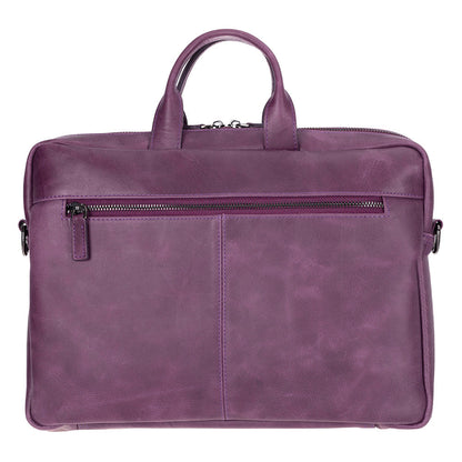Apollo Leather Business Briefcase / Laptop Case 14"
