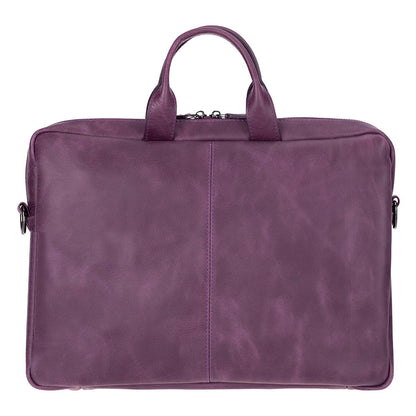 Apollo Leather Business Briefcase / Laptop Case 14"