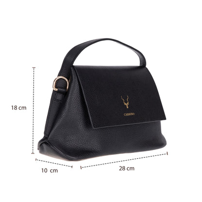 Carrera Arvelia Women’s Leather Bag – Floater Leather Shoulder & Top Handle Bag for Everyday Elegance | Minimal & Handcrafted
