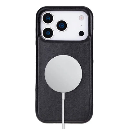 iPhone 17 Pro Full-Grain Leather Slim Case MagSafe – Ultimate Jacket Series
