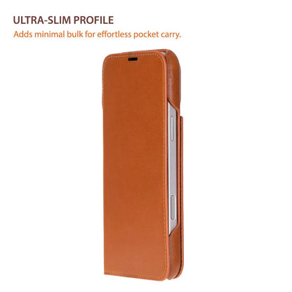 iPhone 17 Pro Genuine Leather Folio Case – Sonat Series