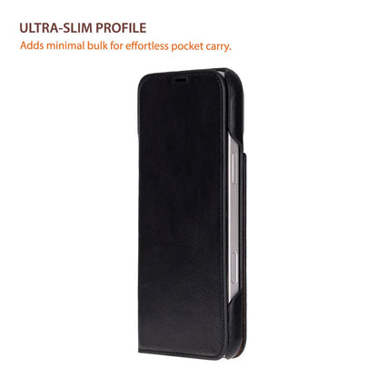 iPhone 17 Pro Genuine Leather Folio Case – Sonat Series