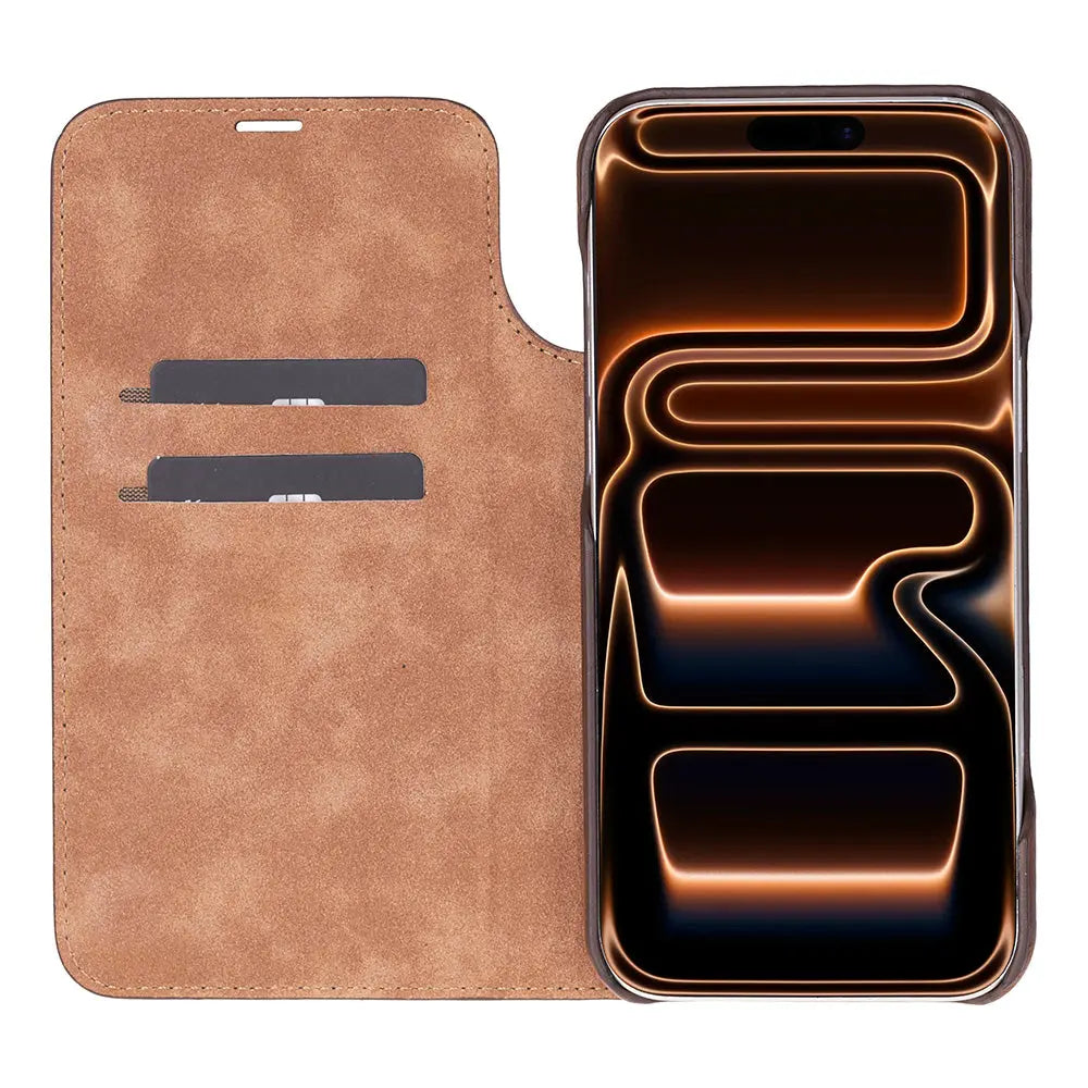 iPhone 17 Pro Genuine Leather Folio Case – Sonat Series