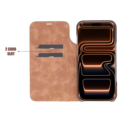 iPhone 17 Pro Genuine Leather Folio Case – Sonat Series