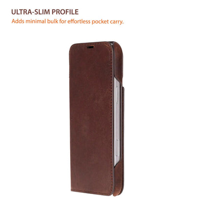 iPhone 17 Pro Genuine Leather Folio Case – Sonat Series