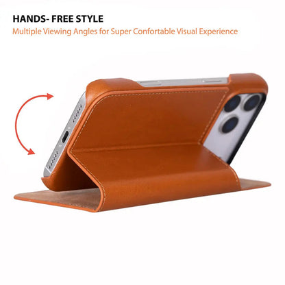 iPhone 17 Pro Genuine Leather Folio Case – Sonat Series