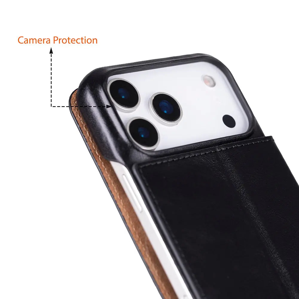 iPhone 17 Pro Genuine Leather Folio Case – Sonat Series