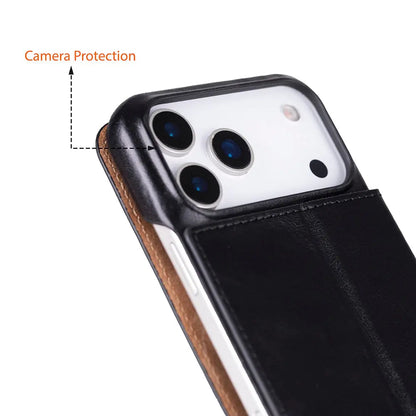 iPhone 17 Pro Genuine Leather Folio Case – Sonat Series