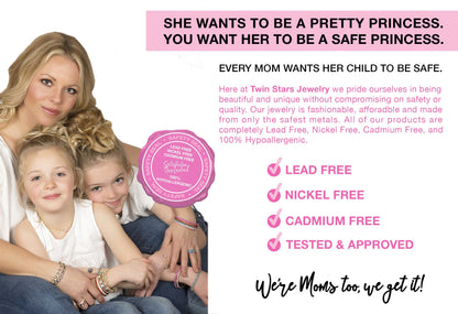 14K Gold Plated CZ Butterfly Pendant On Bead Station Necklace