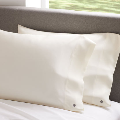 Clean Design Home® Satin Pillowcase, set of 2 + Matching Travel Bag