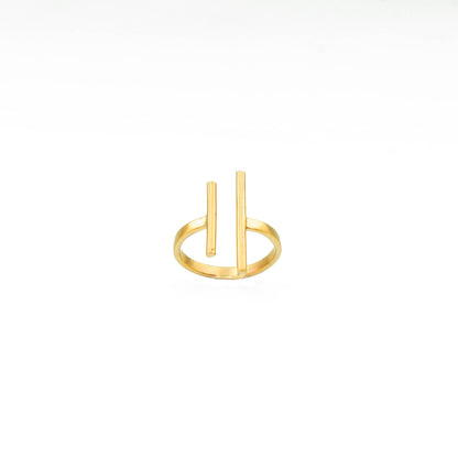 Double Parallel Bar Ring | Mazu