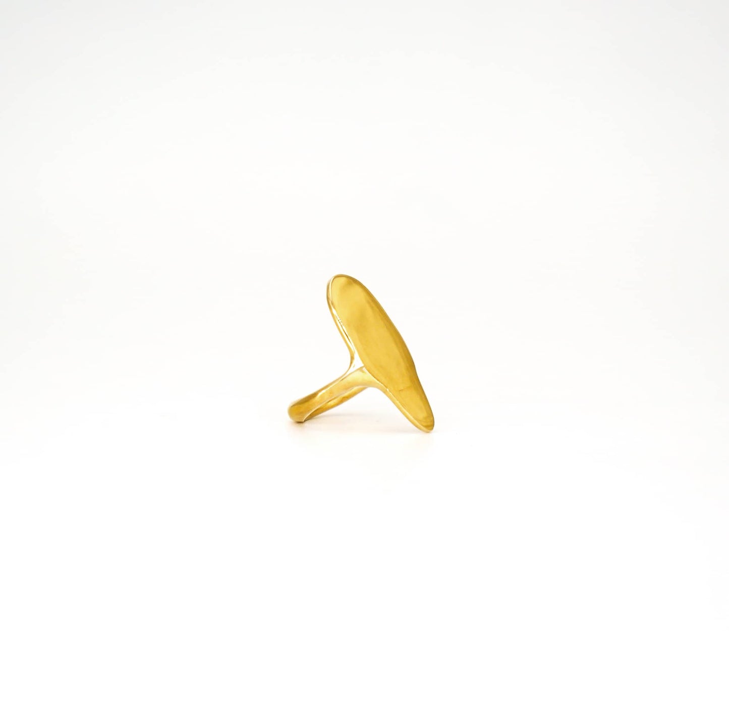 Rounded Shield Statement Ring | Mkia