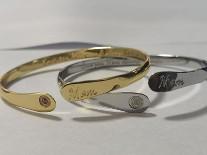 Mom Bracelets Engraved Bracelets Love you Mom Now & Always