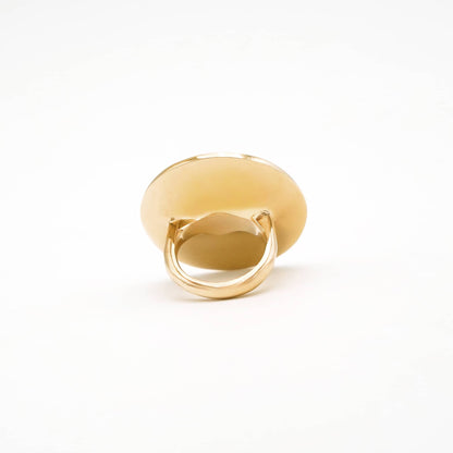 Large Disc Statement Ring | Mwanzo
