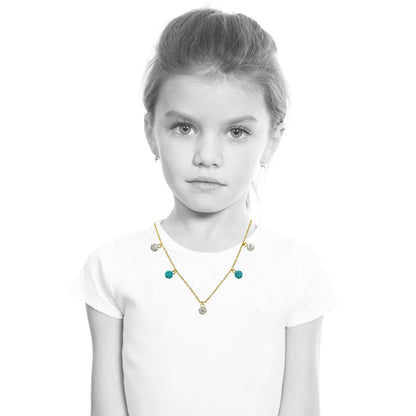 Crystal Ball Dangle Necklace