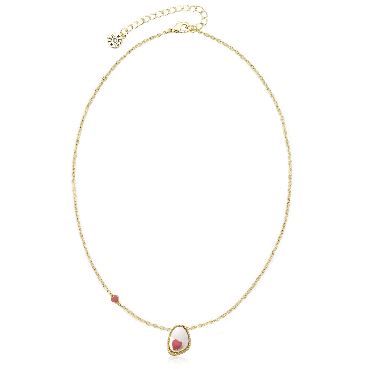 Mother Of Pearl Heart Necklace