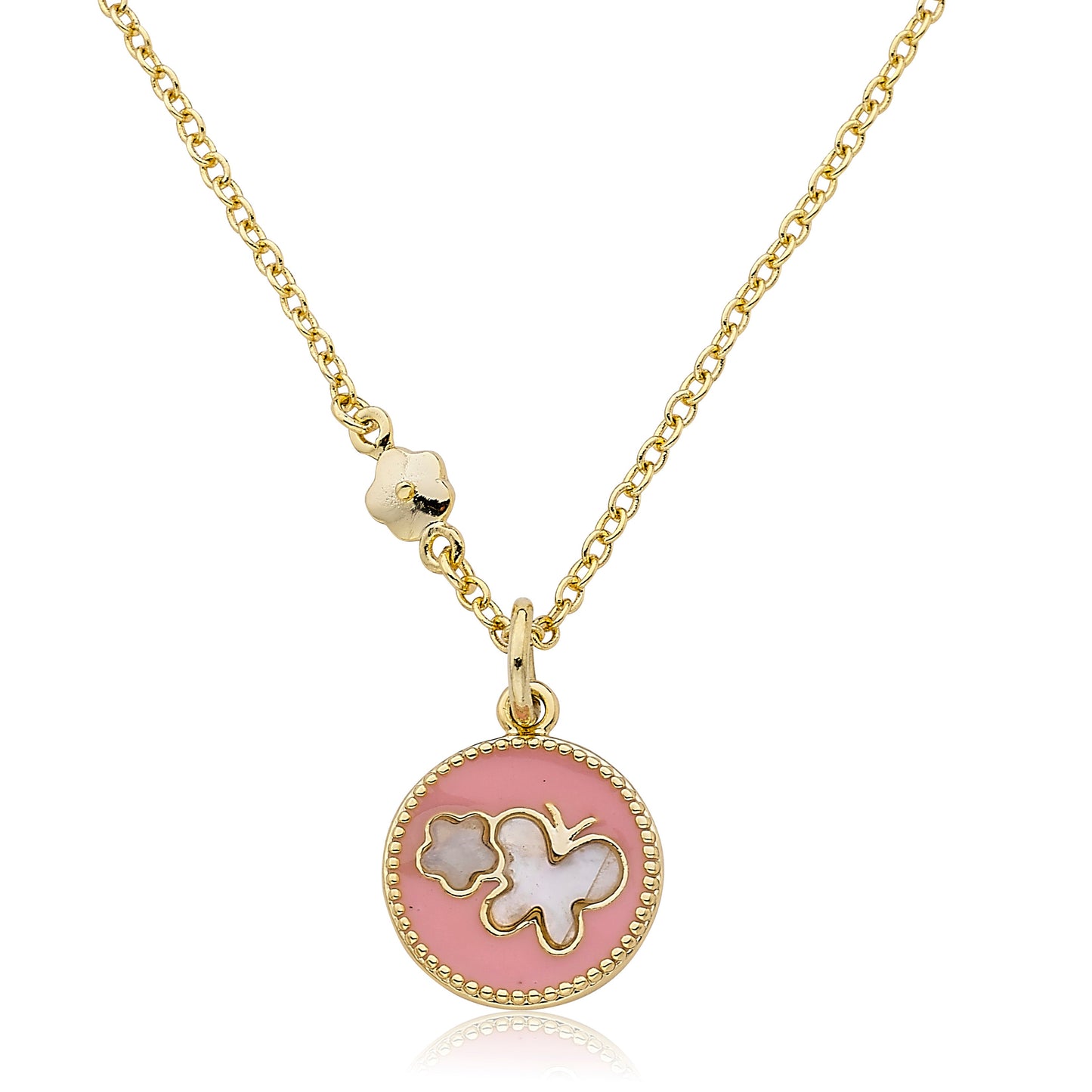 Enamel Butterfly Necklace