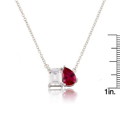 Riccova Classic Me & You Solitaire Necklace